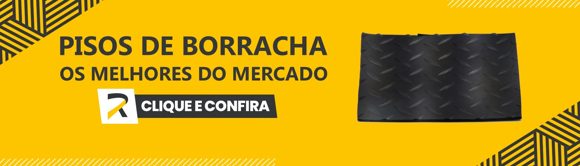 Piso de borracha ou concreto para rampa